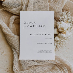 Invitation du mariage Engagement Party