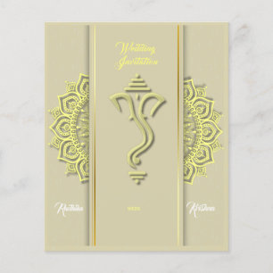 Invitation du mariage indien hindou Budget Ganesha