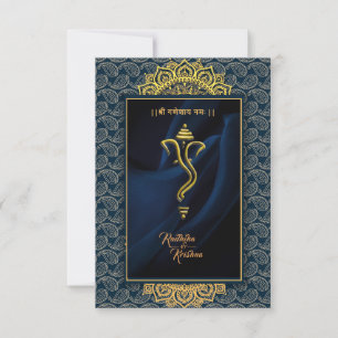 Invitation du mariage indien hindou Ganesha