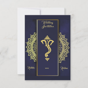 Invitation du mariage indien hindou Ganesha