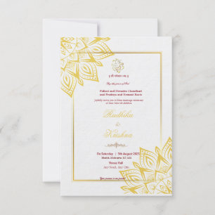 Invitation du mariage indien hindou Ganesha