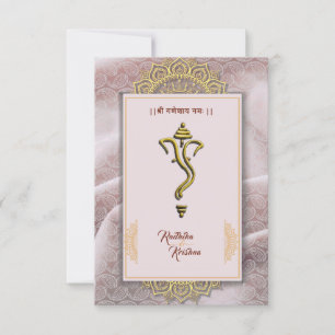 Invitation du mariage indien hindou Ganesha