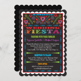Invitation du Mariage mexicain Fiesta