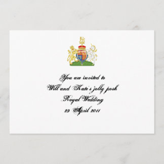 Invitation du mariage royal