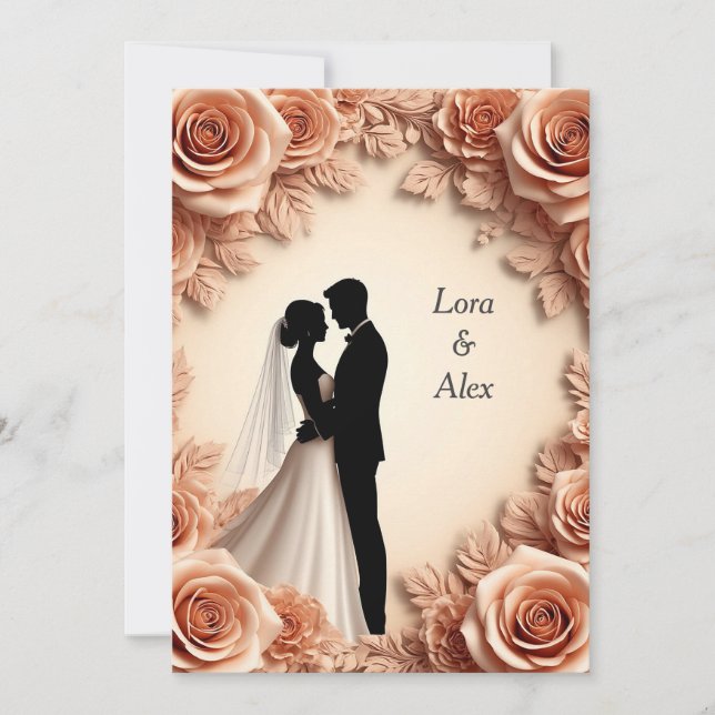 ✨ Invitation du marié et de la mariée pour les inv (Devant)