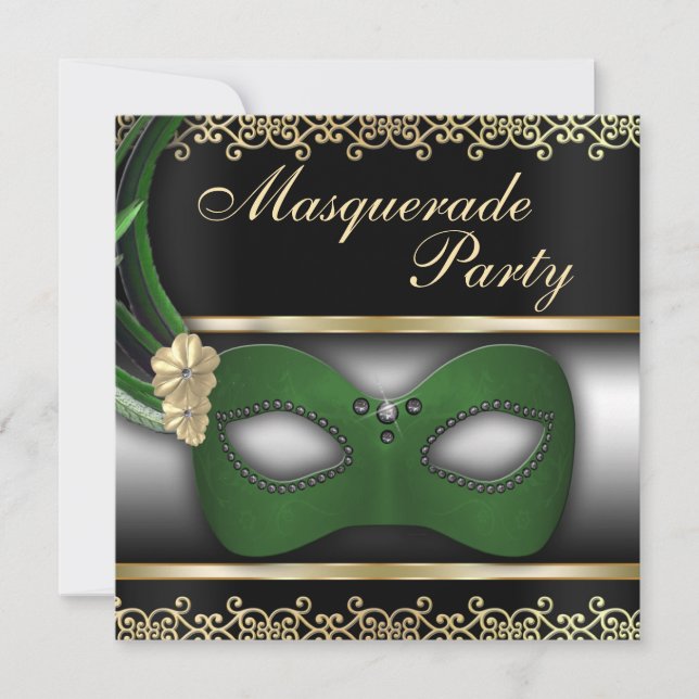 Invitation du Masquerade Party (Devant)