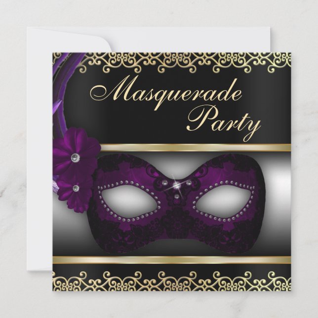 Invitation du Masquerade Party (Devant)