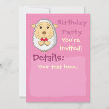 Invitation du mouton rose