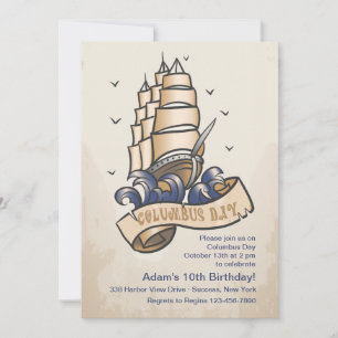 Invitation du navire Columbus Day