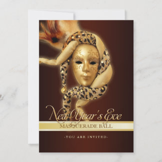 Invitation du New Year Masquerade Party