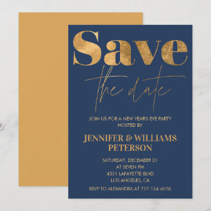 Invitation du Nouvel An, sauvegardez la date