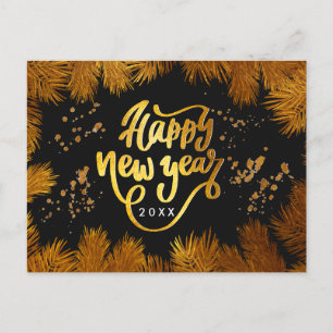 Invitation du Nouvel An Soirée de la Pine Gold Com