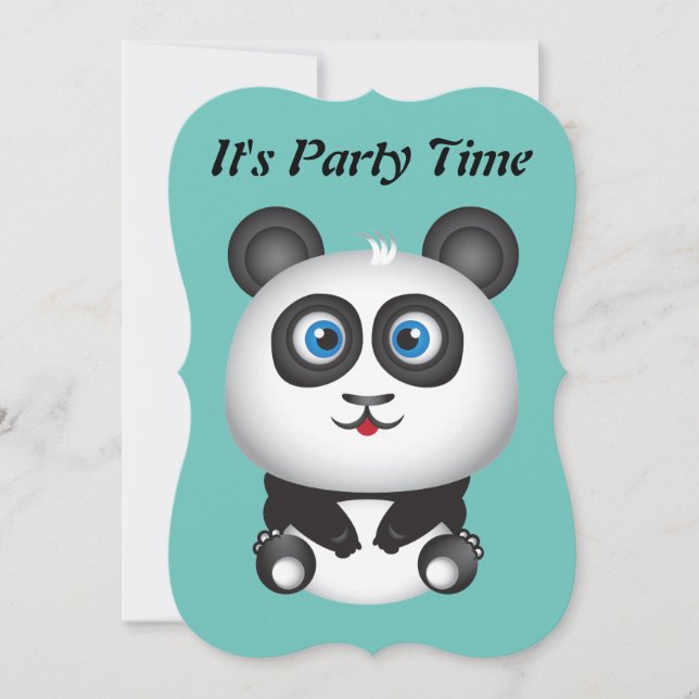 Invitation du Panda Party (Devant)
