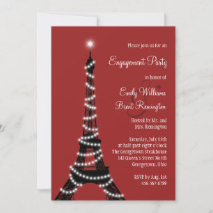 Invitation du Paris Lights Engagement Party