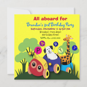 Invitation du parti Anniversaire de enfant 050: Tr