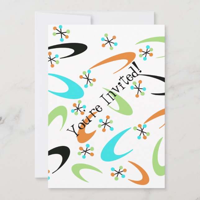 Invitation du Parti Atomique du milieu du siècle (Devant)