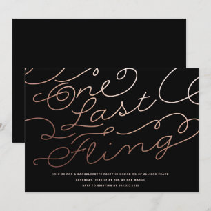 INVITATION DU PARTI BACHELORETTE // une dernière f