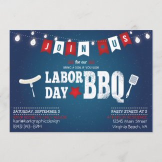 Invitation du parti BBQ de la fête du travail