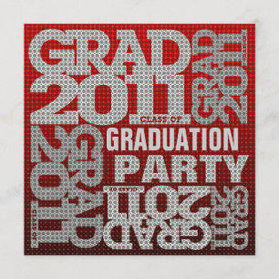 Invitation du Parti de la graduation 2011 Rouge 1