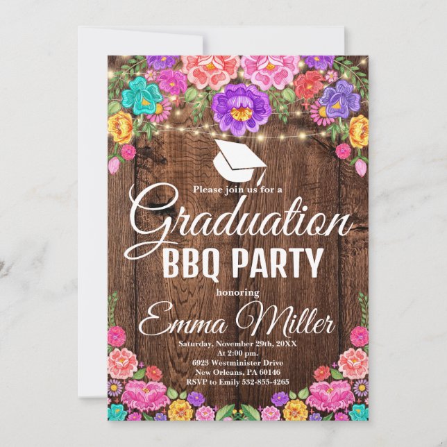 Invitation du Parti de la Graduation Mexicaine, Cl (Devant)