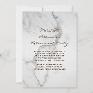 Invitation du Parti de la retraite du marbre à Tau