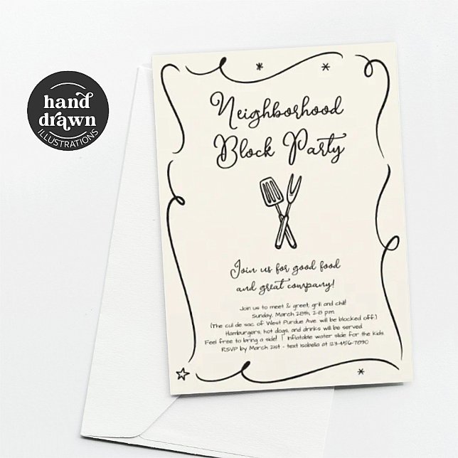 Invitation du parti de quartier (Créateur téléchargé)