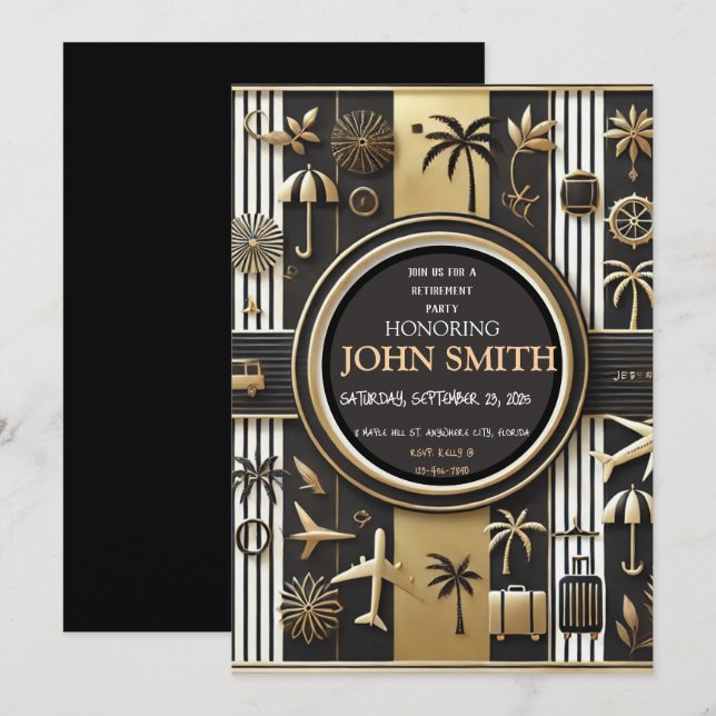 INVITATION DU PARTI DE RETRAITE (Devant / Derrière)