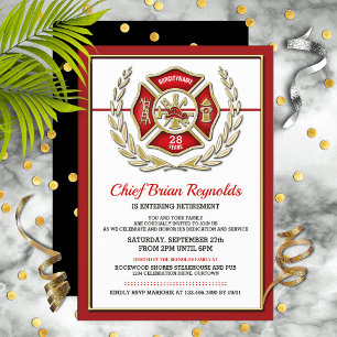 Invitation du parti de retraite des pompiers