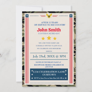 Invitation du Parti de retraite militaire