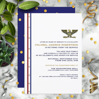 Invitation du Parti de retraite militaire