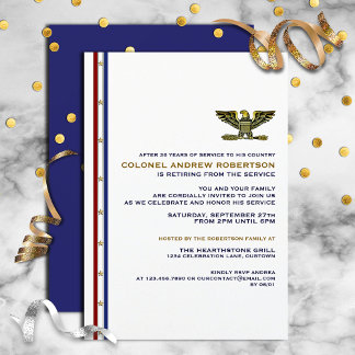 Invitation du Parti de retraite militaire