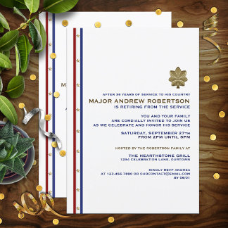 Invitation du Parti de retraite militaire