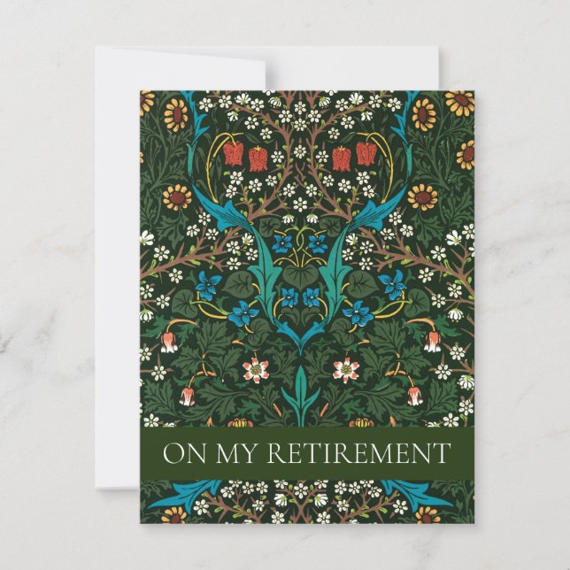 INVITATION DU PARTI DE RETRAITE WILLIAM MORRIS (Devant)