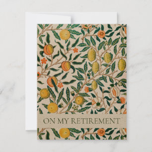 INVITATION DU PARTI DE RETRAITE WILLIAM MORRIS