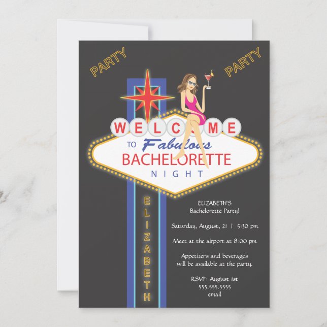 Invitation du Parti Elizabeth_Bachelorette (Devant)