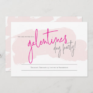 Invitation du parti Galentines Saint Valentin