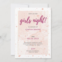 Invitation du parti Glam Bachelorette Rose