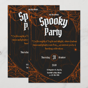Invitation du parti Gothic Éffrayant Halloween