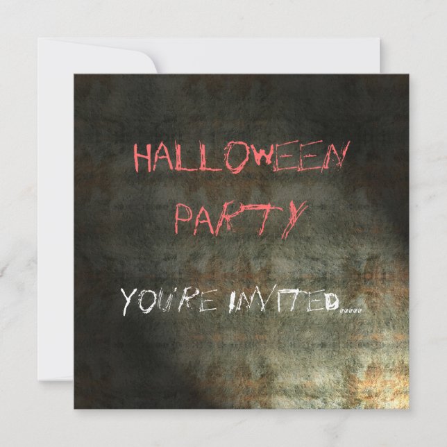 Invitation du parti Halloween (Devant)