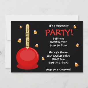 Invitation du parti Halloween
