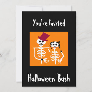 Invitation du parti Halloween