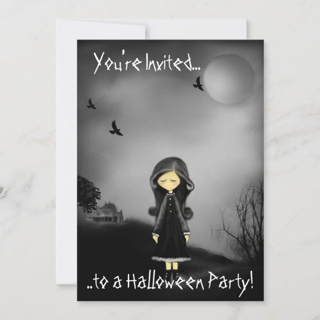 Invitation du parti Halloween (Devant)