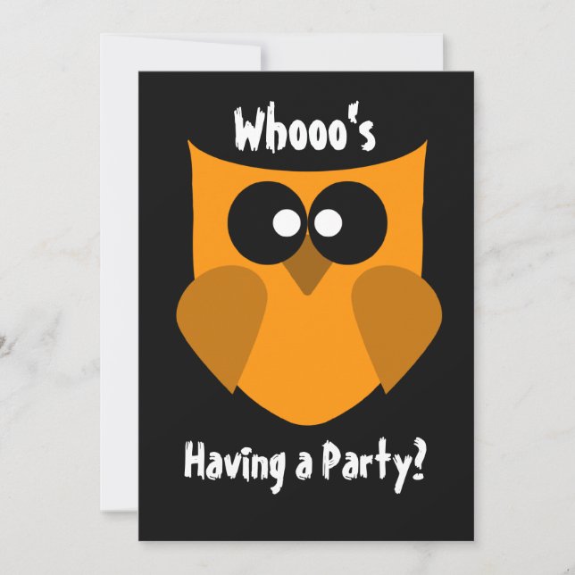 Invitation du parti Halloween (Devant)