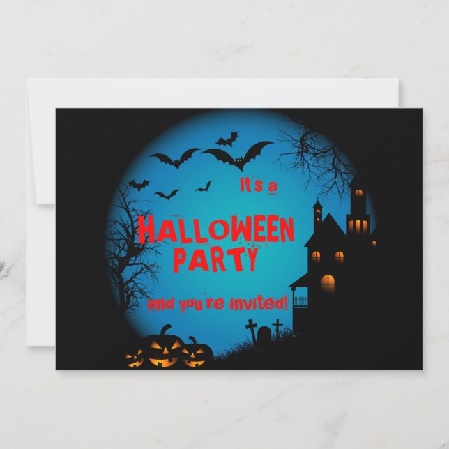 Invitation du parti Halloween (Devant)