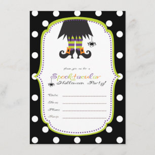 Invitation du parti Halloween