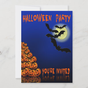 Invitation du parti Halloween
