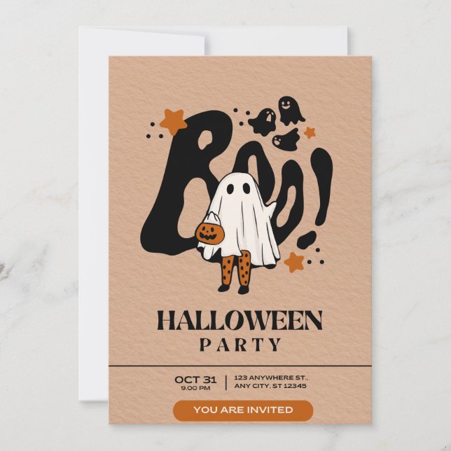 Invitation du parti Halloween 2024 (Devant)