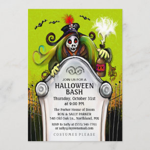 Invitation du parti Halloween Bash Ghoulish