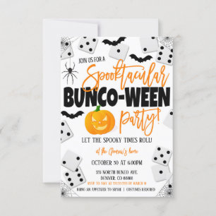 Invitation du parti Halloween Bunco