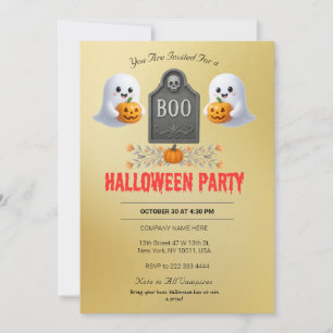 Invitation du parti Halloween du bureau éffrayant